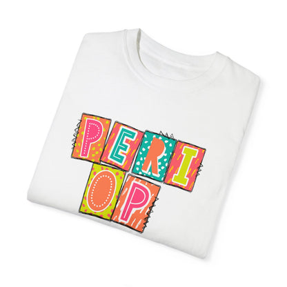 PeriOp Neon Blocks Short Sleeve Tee
