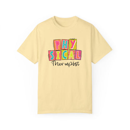 Physical Therapist Neon Blocks Short Sleeve Tee