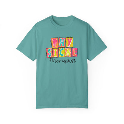 Physical Therapist Neon Blocks Short Sleeve Tee