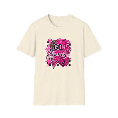 Pink Out Go Bears Football Short Sleeve Tee