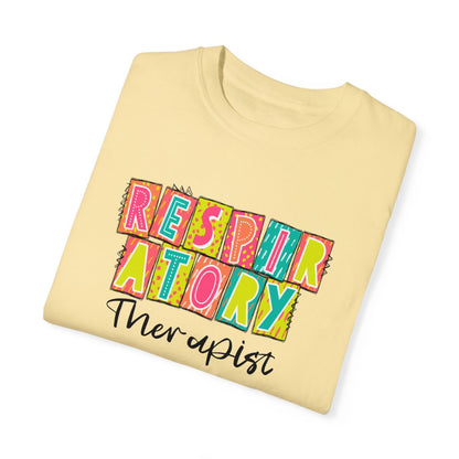 Respiratory Therapist Neon Blocks Short Sleeve Tee
