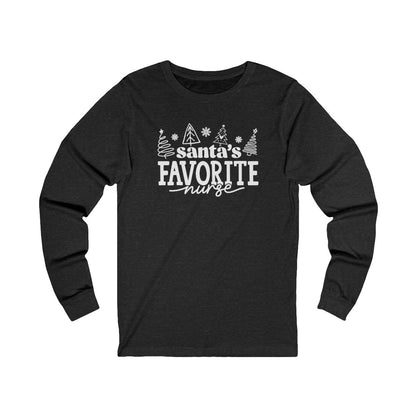 Santas Favorite Nurse Long Sleeve Tee