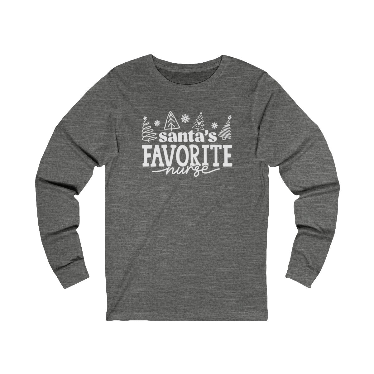 Santas Favorite Nurse Long Sleeve Tee