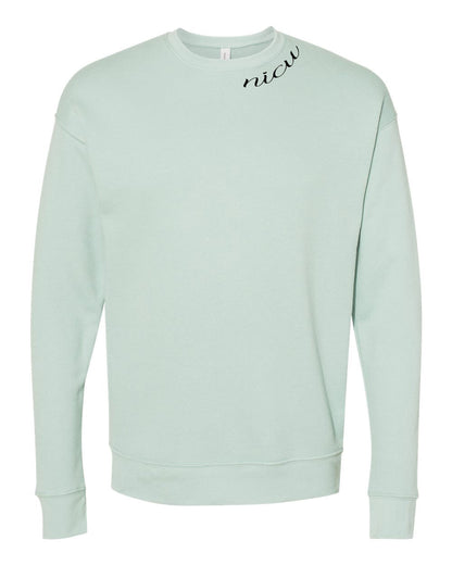 NICU Collar Black Script Long Sleeve Sweatshirt