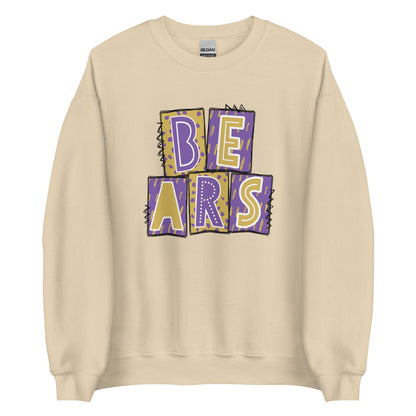 BEARS Purple and Gold Sweatshirt