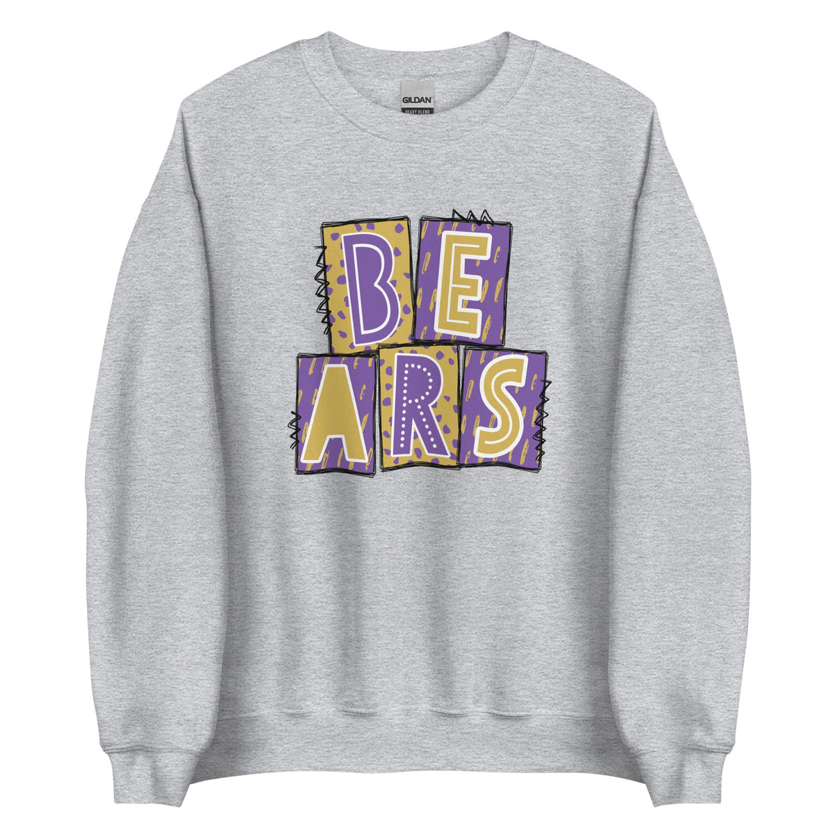 BEARS Purple and Gold Sweatshirt
