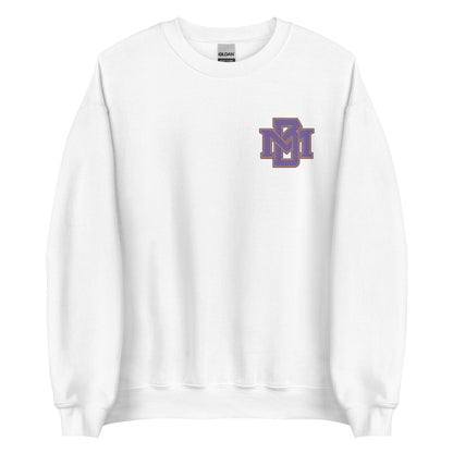 MB Purple and Gold Embroidered Sweatshirt