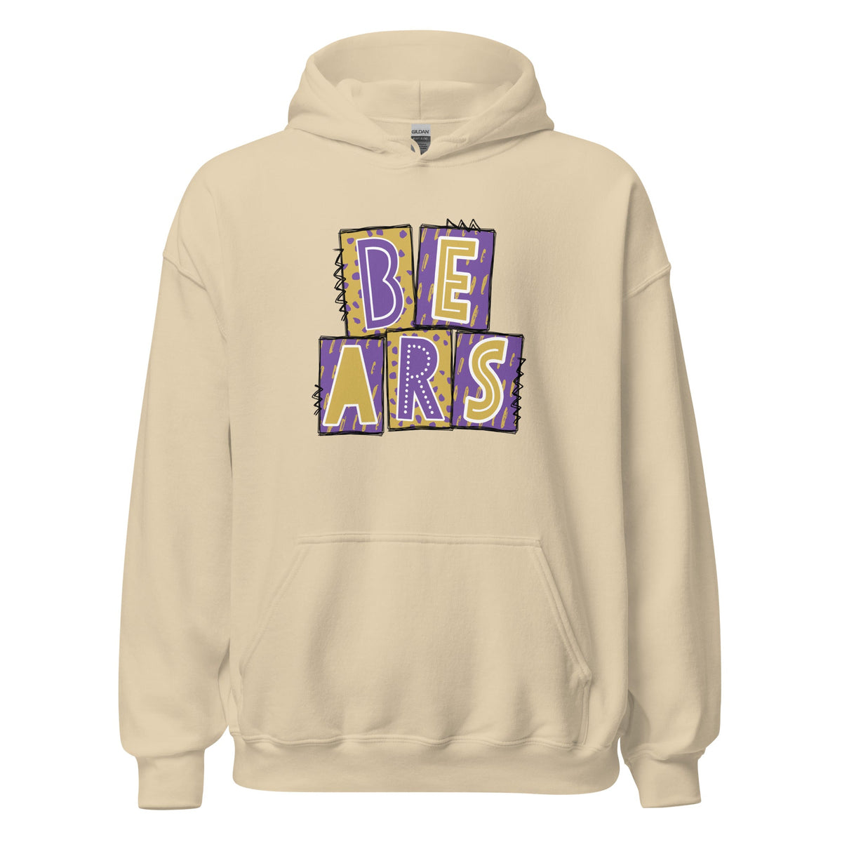 BEARS Purple and Gold Hoodie