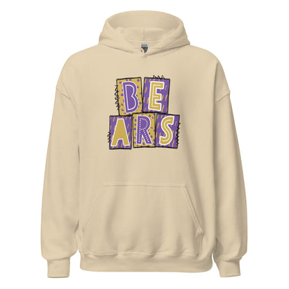 BEARS Purple and Gold Hoodie