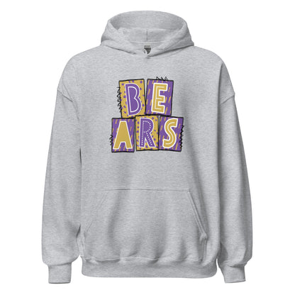BEARS Purple and Gold Hoodie