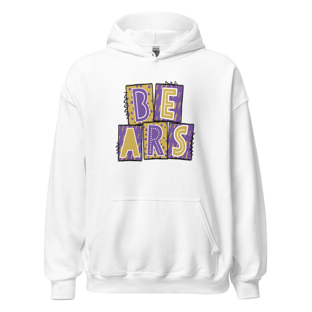 BEARS Purple and Gold Hoodie